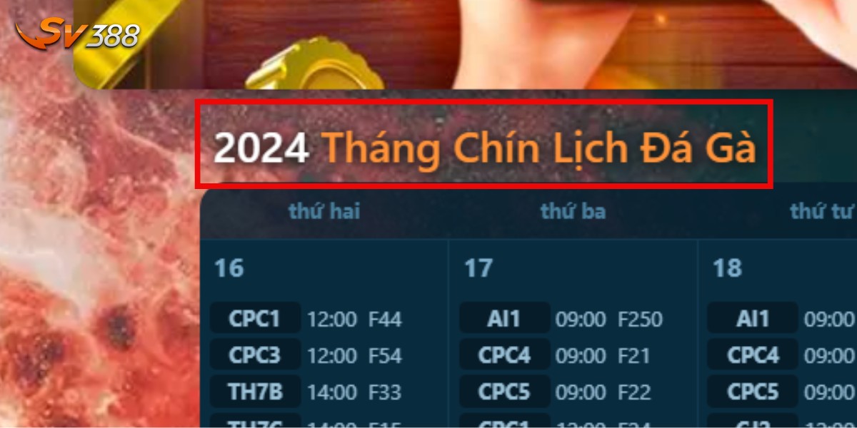 Chú ý tháng năm